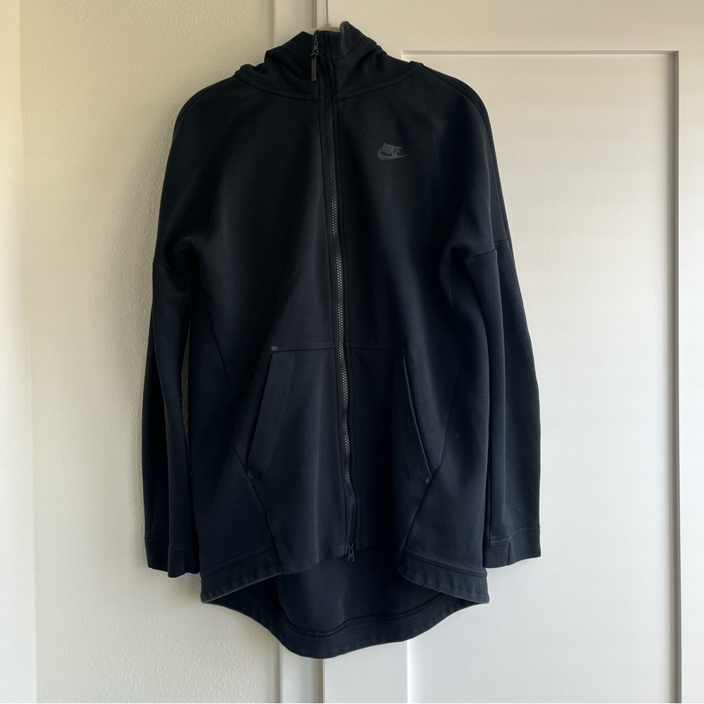 Nike Oversized Black Zip-Up Hoodie